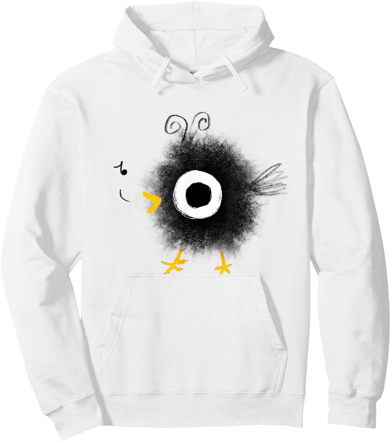 Funny and Cute Baby Bird Hoodie - Hoodie | White