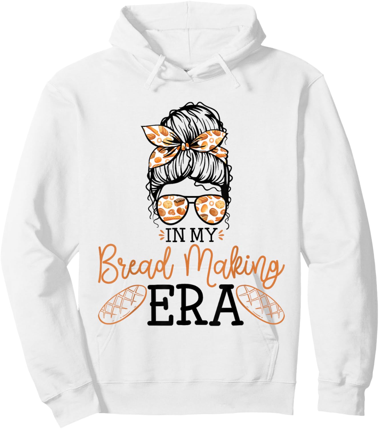 in My Bread Making Era Bread Baking Sourdough Enthusiast Hoodie - Hoodie | White