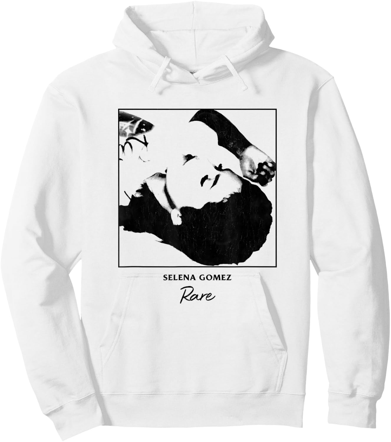 Selena Gomez Black & White Album Art Hoodie - Hoodie | White