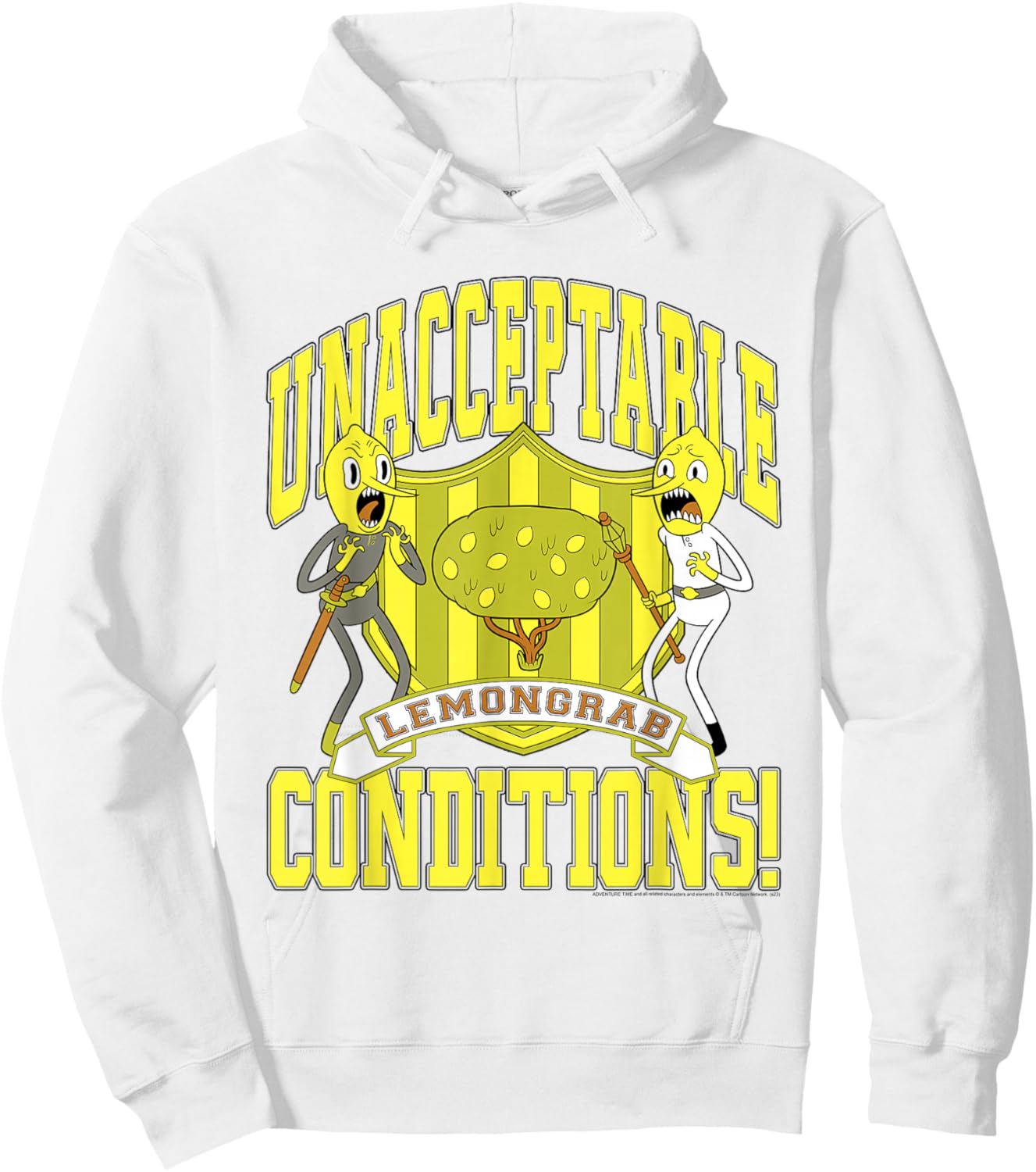 Adventure Time Lemongrab Unacceptable Conditions Hoodie - Hoodie | White