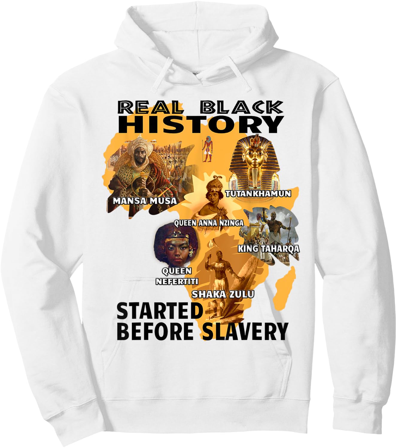 Black Awareness Afrocentric Attire African American Slavery Hoodie - Hoodie | White