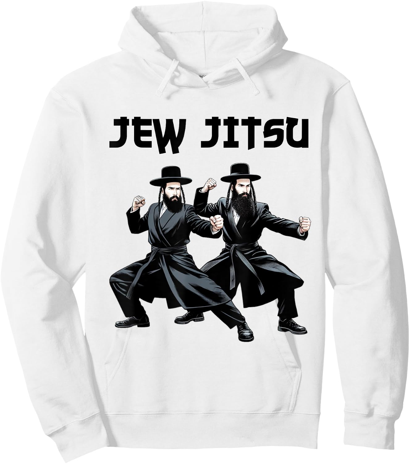 Funny Jewish Hanukkah Rabbi Horah Dance Jew Israel Shabbat Hoodie - Hoodie | White