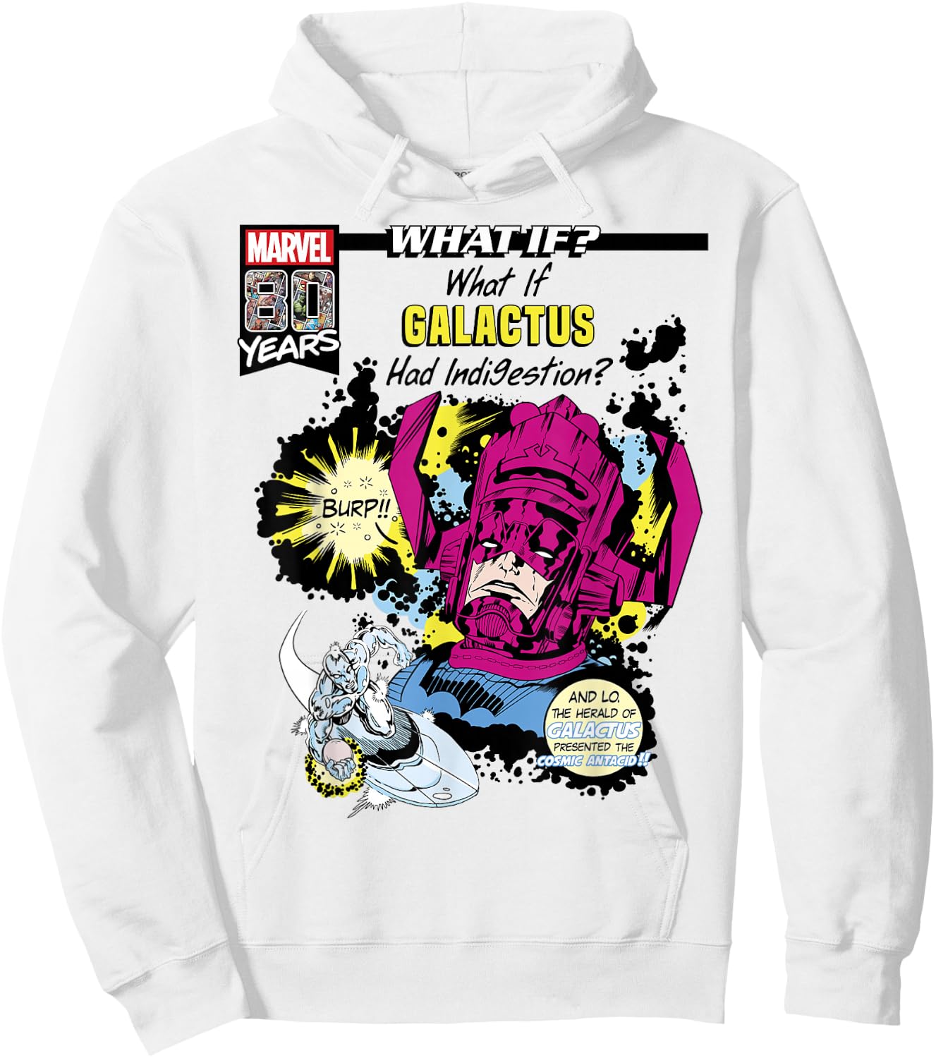 Marvel What If Galactus Had Indigestion Comic Cover Small Hoodie - Hoodie | White