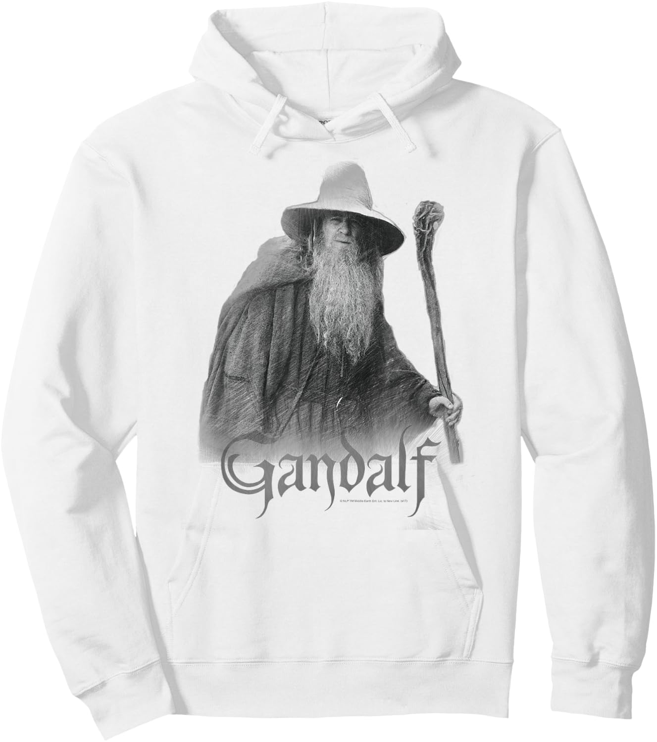 Lord of The Rings Gandalf The Grey Hoodie - Hoodie | White