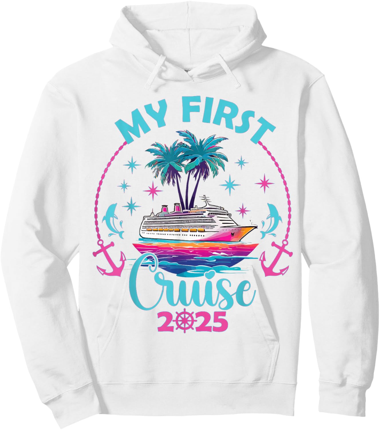 My First Cruise 2025 Vacation Matching Family Cruise Ship Hoodie - Hoodie | White