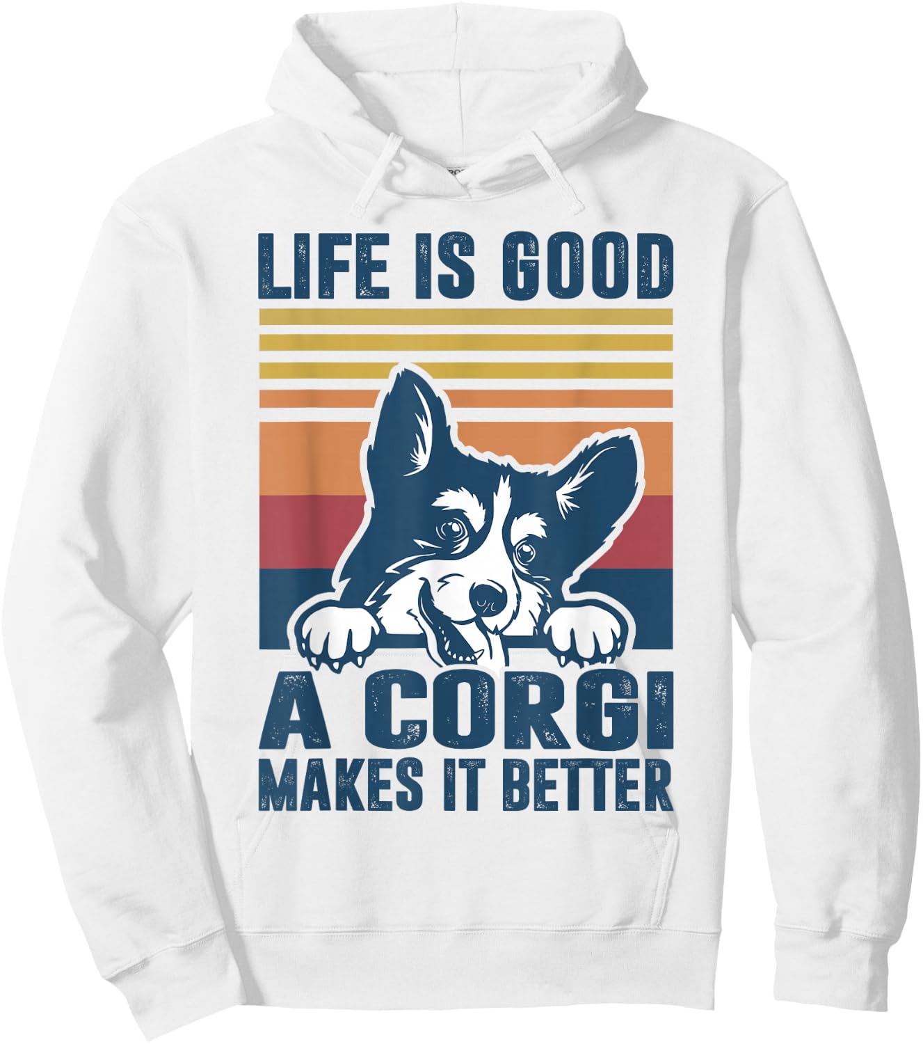 Corgi Dog Gifts for Corgi Lovers Men Women Corgi Hoodie - Hoodie | White