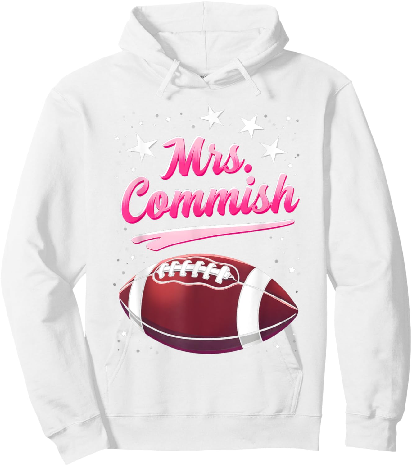 Commissioner Fantasy Football Mrs Commish Fantasy Football Hoodie - Hoodie | White