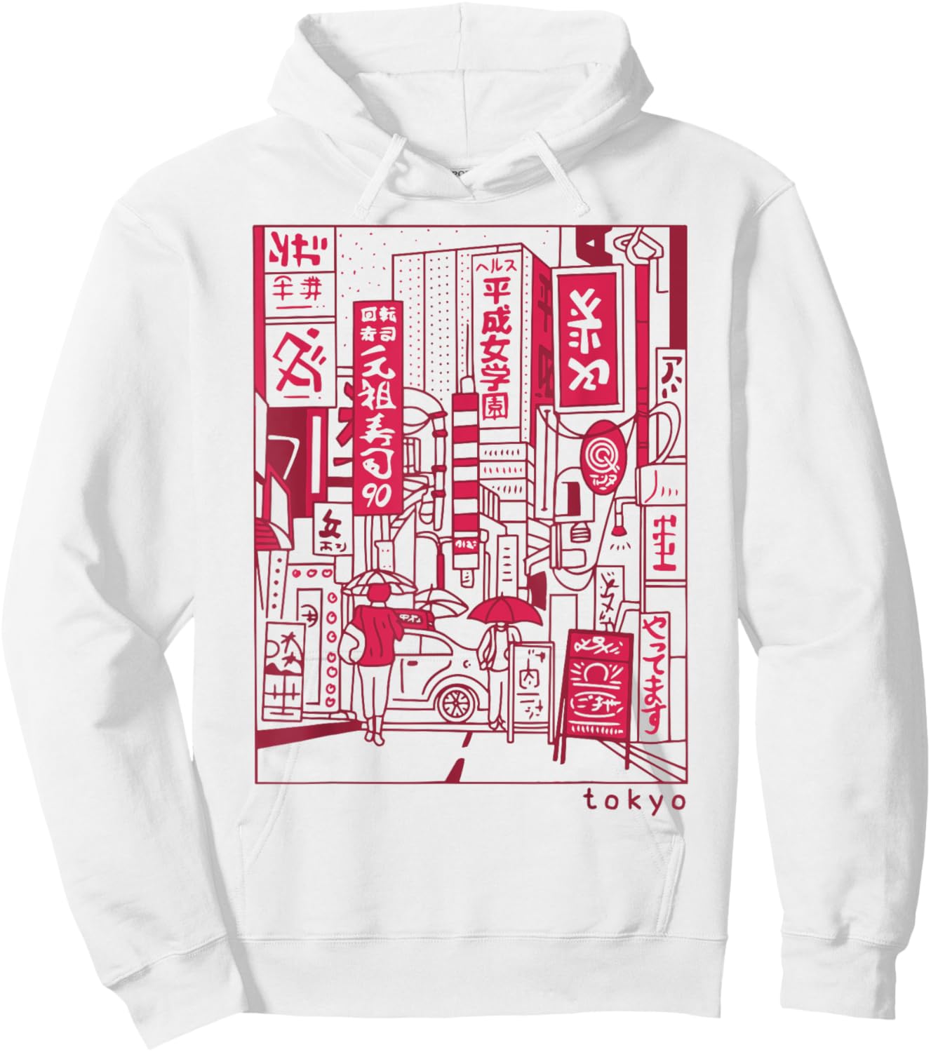 Japanese Streetwear Retro Vibes Aesthetic Tokyo Fashion Hoodie - Hoodie | White
