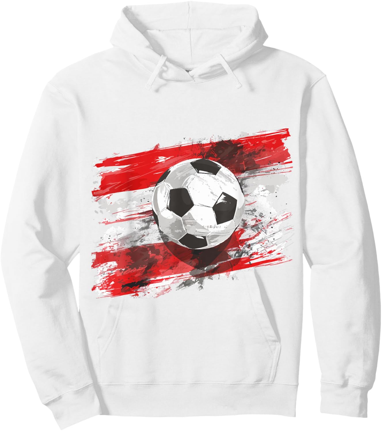 Österreich Flagge Fußball Austria Herren & Damen Hoodie - Hoodie | White
