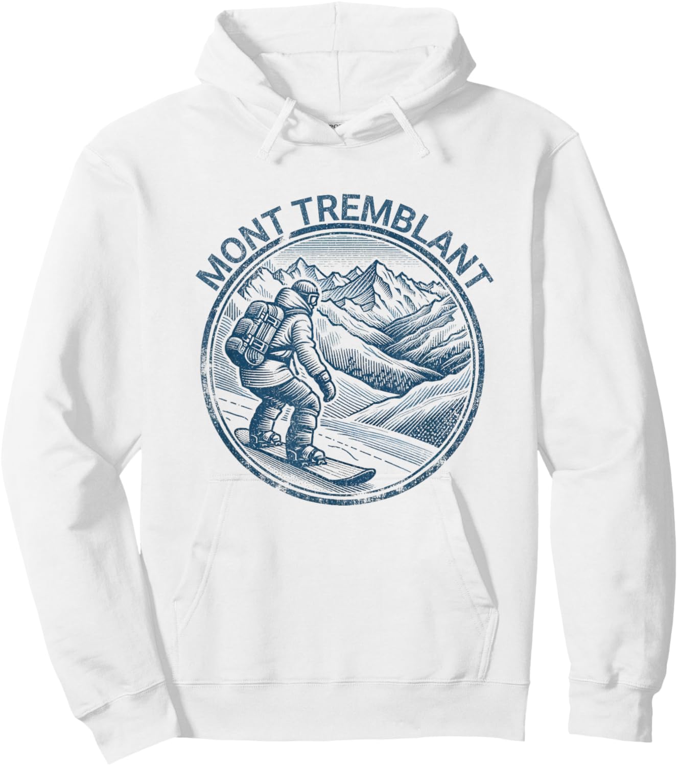 Mont Tremblant Canada Snowboarding Snowboarder Hoodie - Hoodie | White