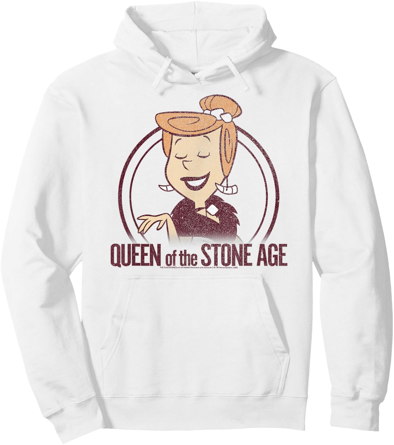 The Flintstones Wilma Queen of The Stone Age Hoodie - Hoodie | White