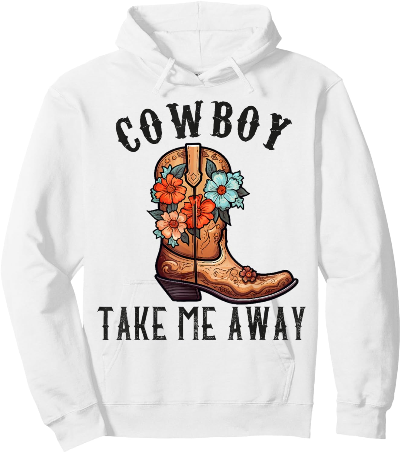 Cowboy Take Me Away Shirts Cowgirl Country Music Hoodie - Hoodie | White