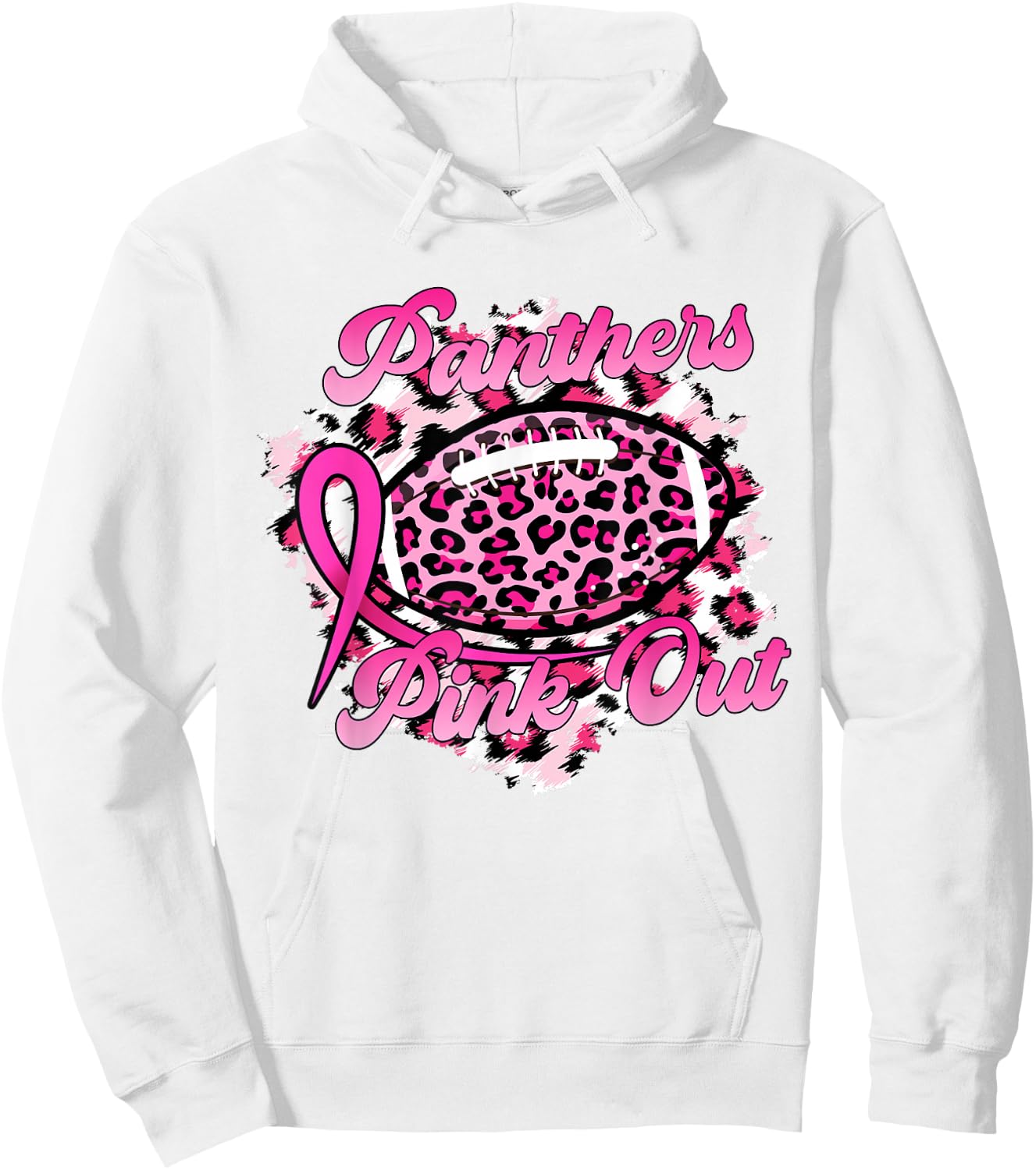 In October We Wear Pink Panthers Pink Out Hoodie - Hoodie | White