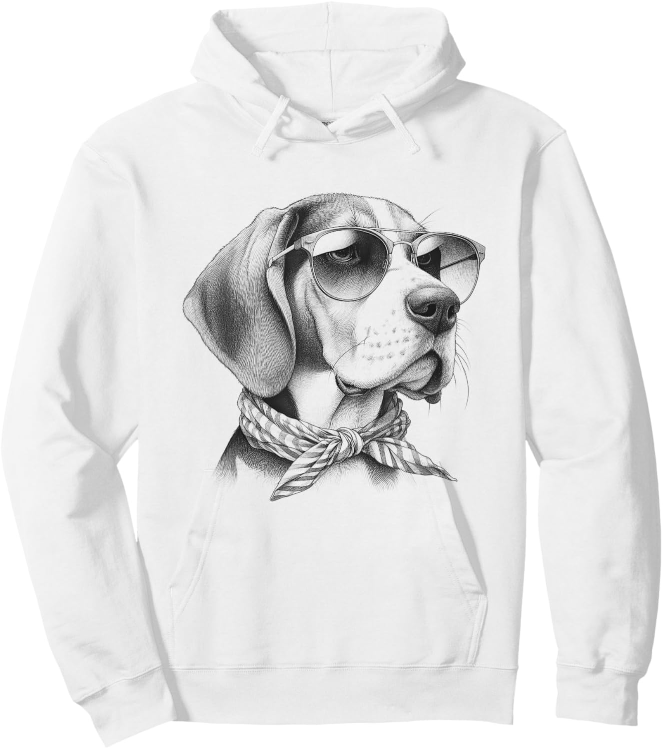 Treeing Walker Coonhound Dad Dog Sunglasses Design Hoodie - Hoodie | White