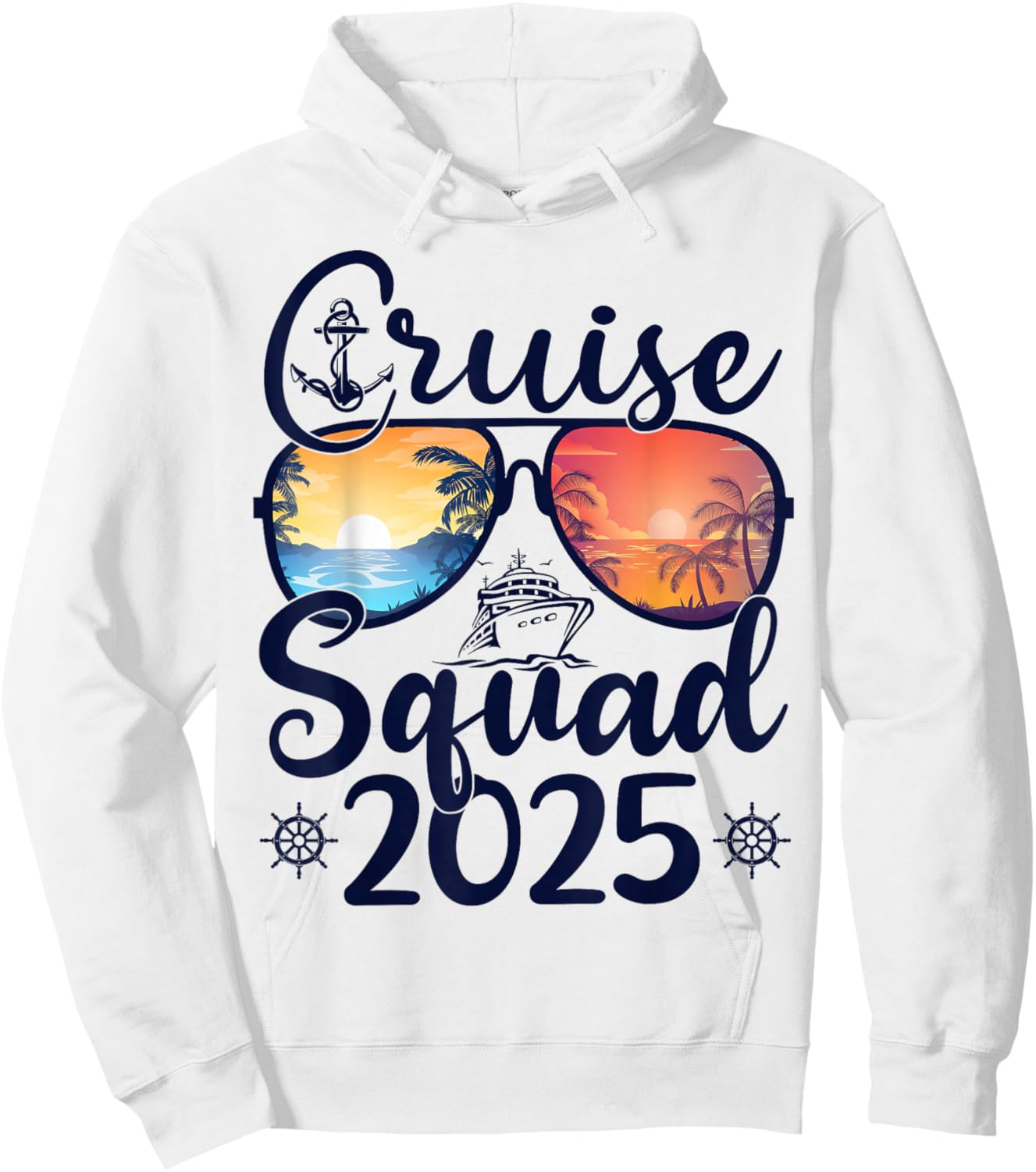 Cruise Squad 2025 Summer Vacation Matching Family Cruise Hoodie - Hoodie | White