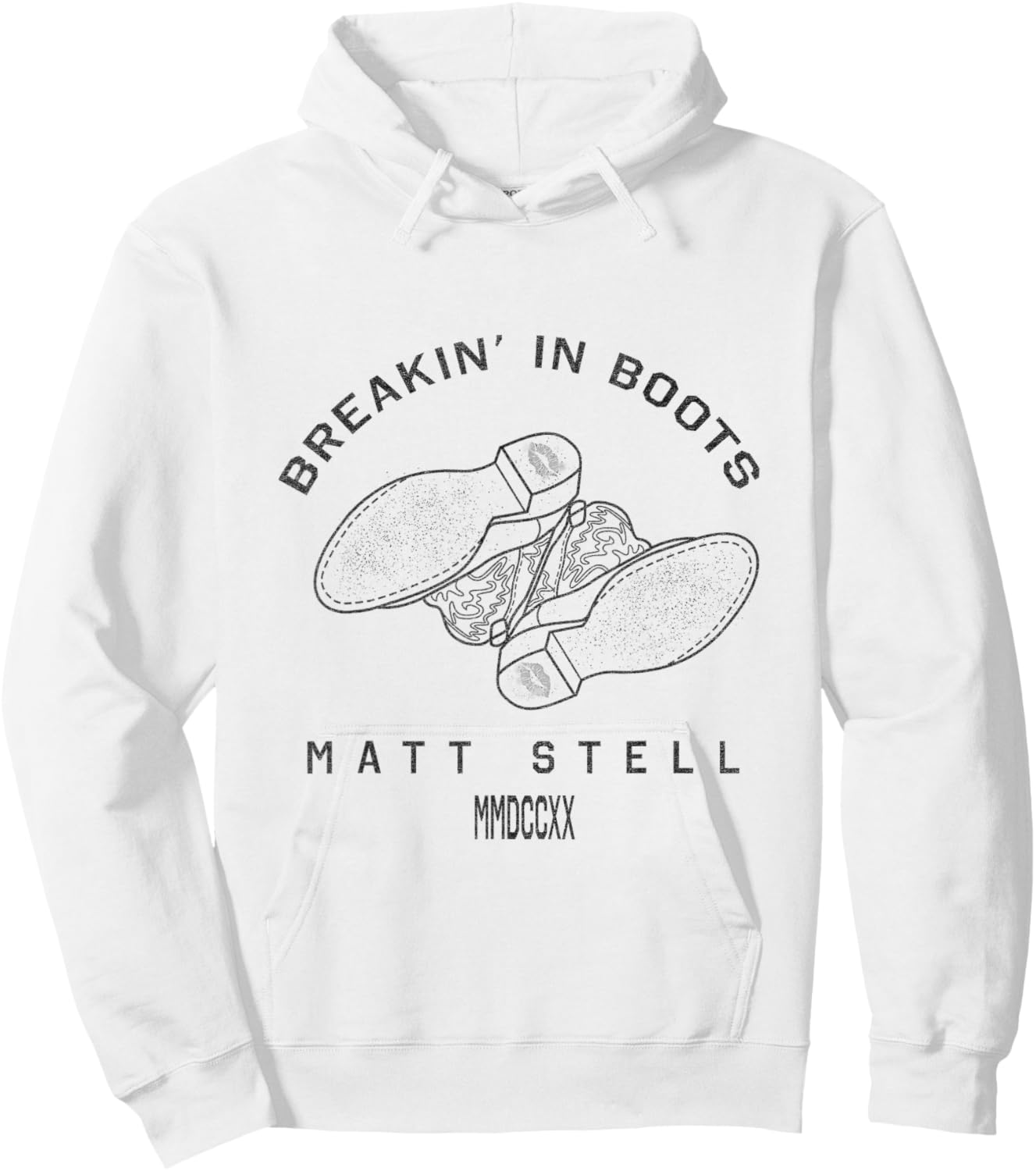 Breakin' in Boots Hoodie - Hoodie | White