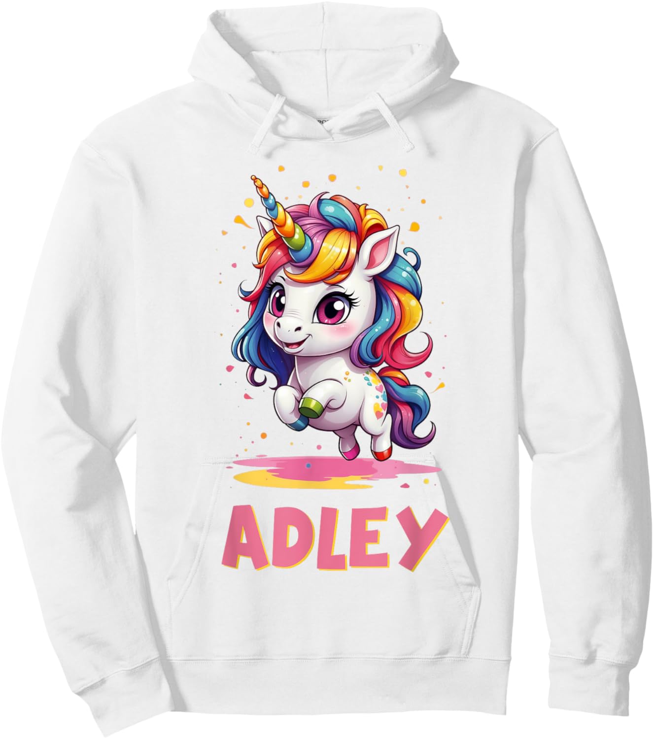 Adley Merch Unicorn Design Hoodie - Hoodie | White