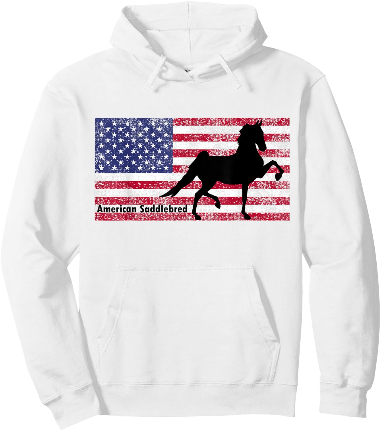 American Saddlebred Horse Training Gaited Horses Men T Shirt Hoodie - Hoodie | White