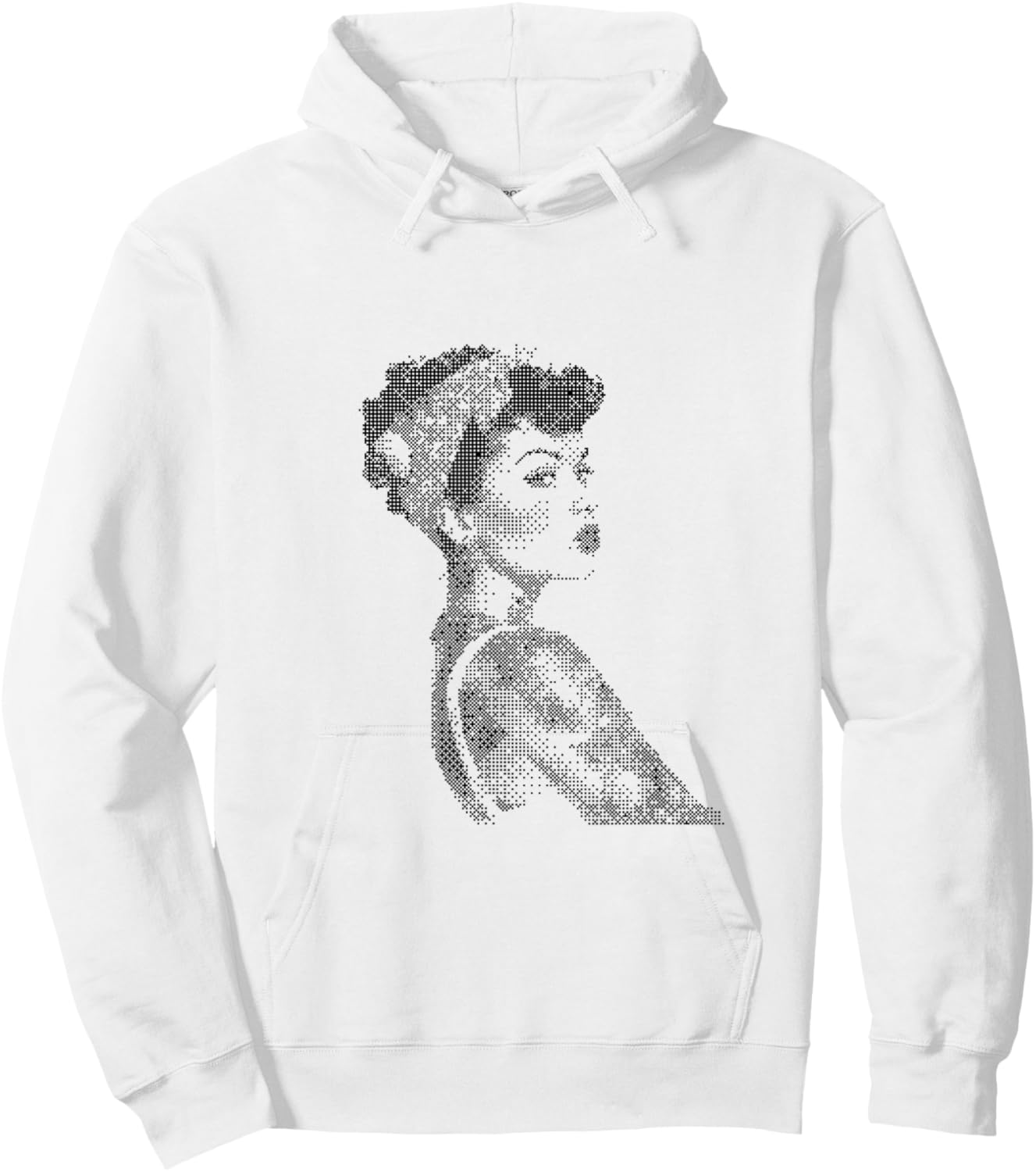 Retro Pin-Up Woman Glamour Art Hoodie - Hoodie | White