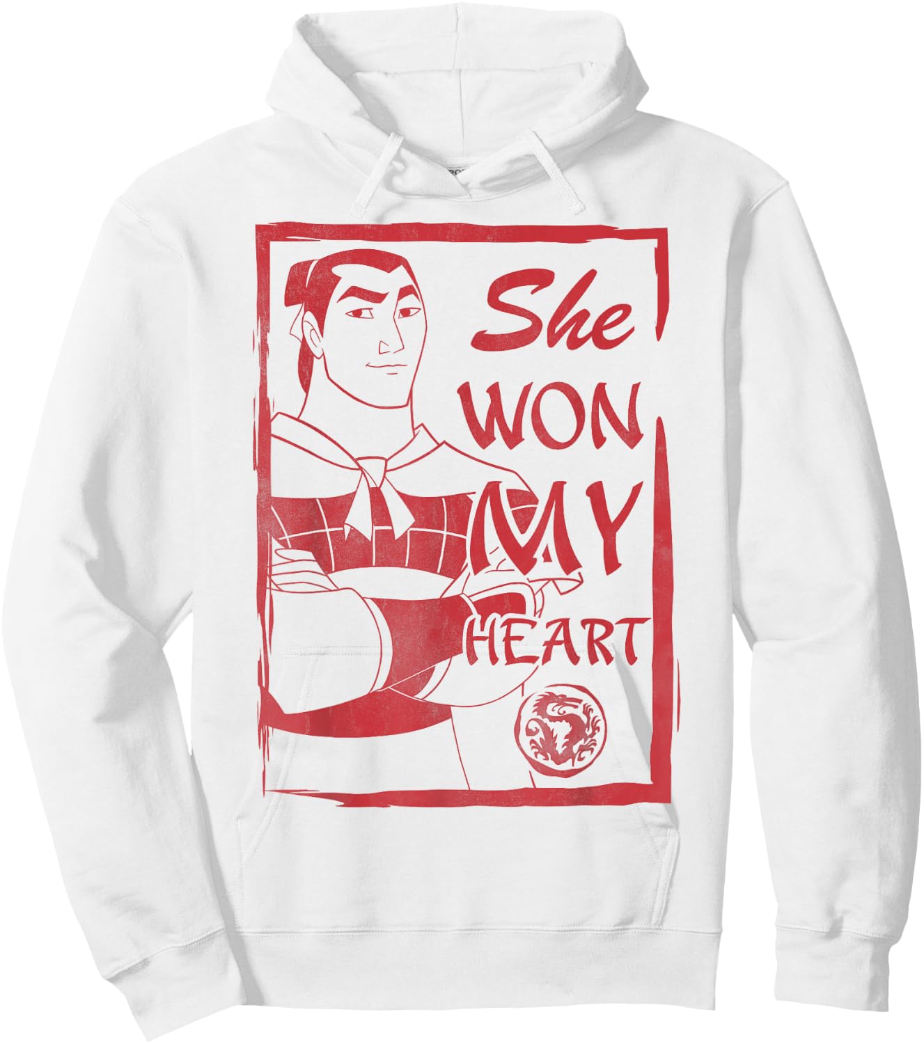 Disney Mulan Shang She Won My Heart Poster Graphic Hoodie - Hoodie | White