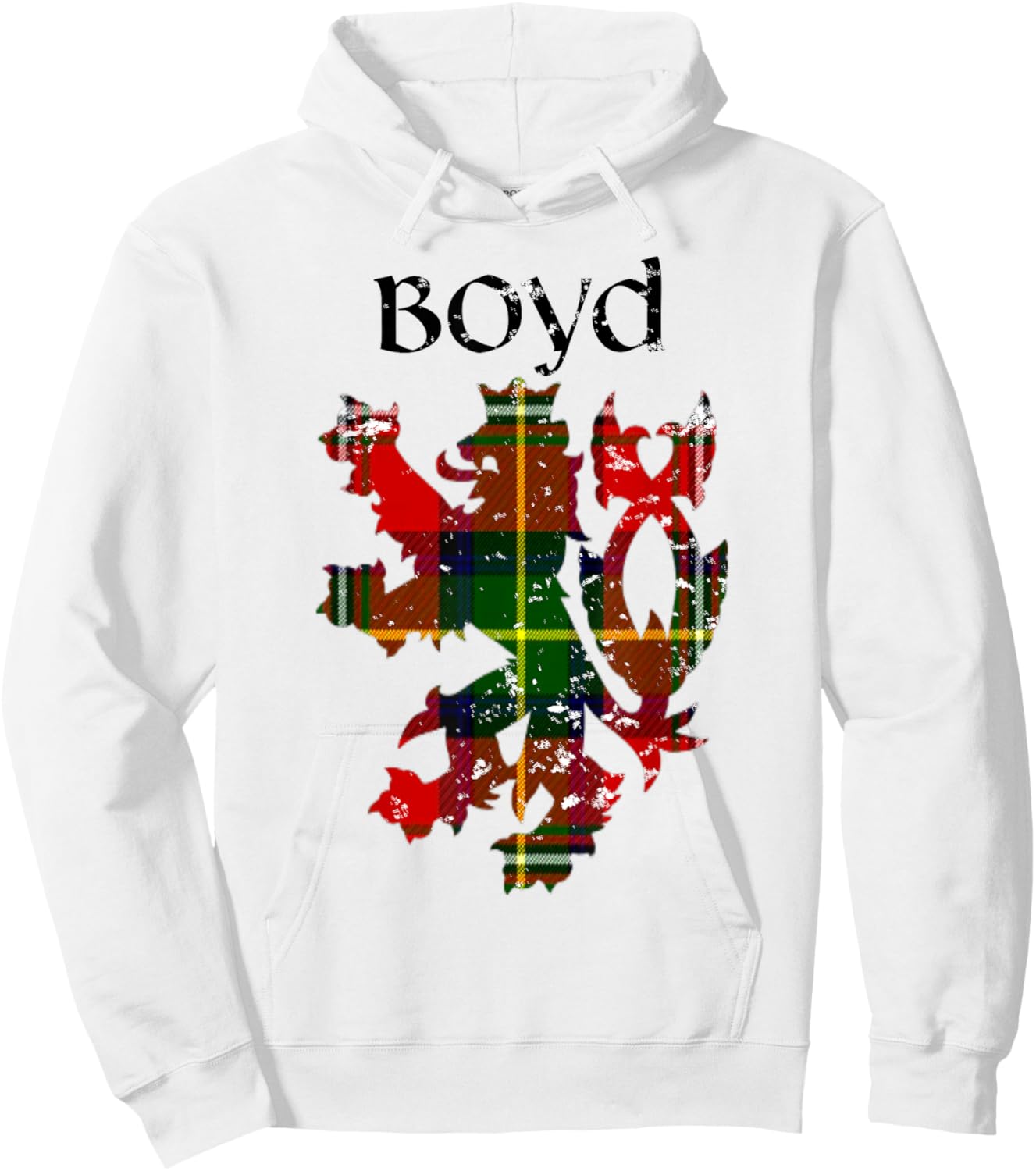 Clan Boyd Tartan Scottish Family Name Scotland Pride Hoodie - Hoodie | White