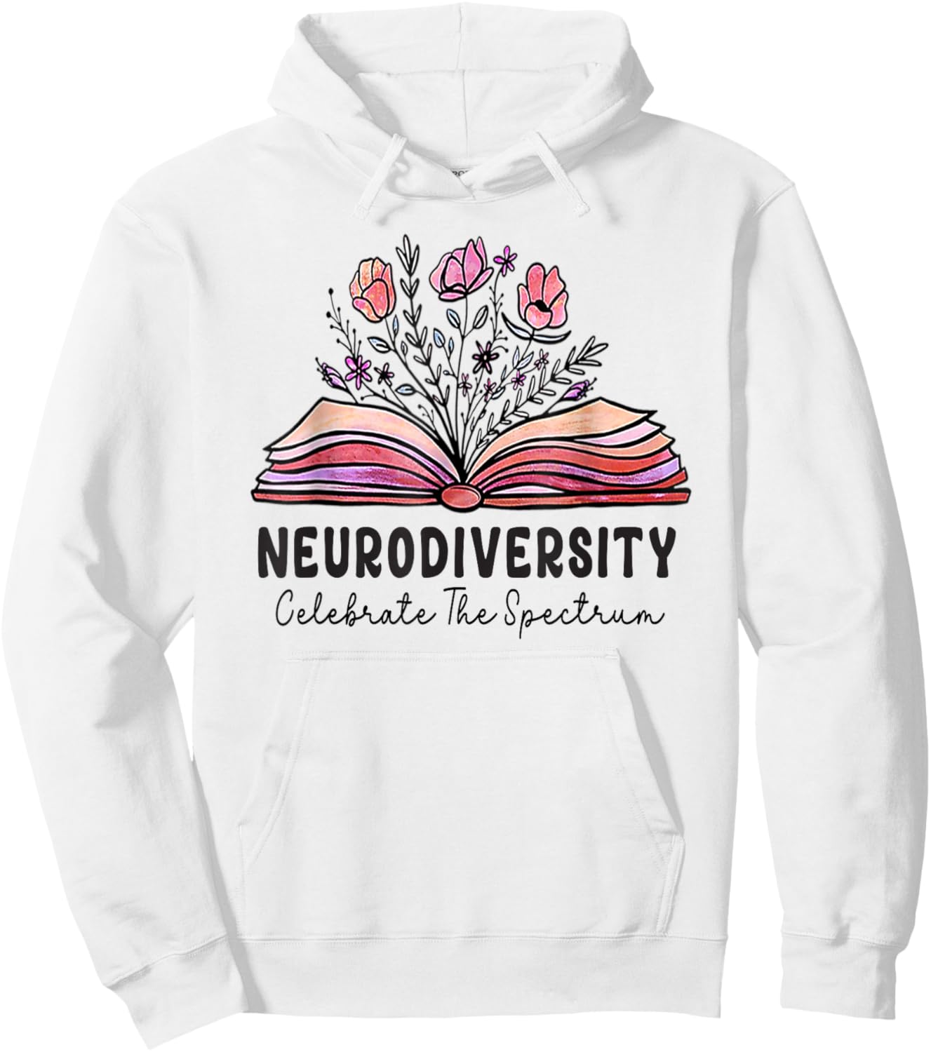 Neurodiversity celebrate the spectrum Brain Autism Awareness Hoodie - Hoodie | White
