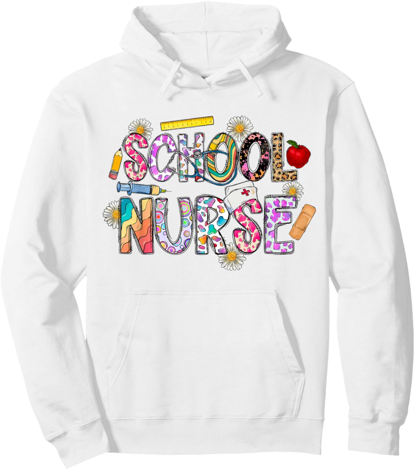 School Nurse Appreciation Nursing Nurse Day & Nurse Week Hoodie - Hoodie | White