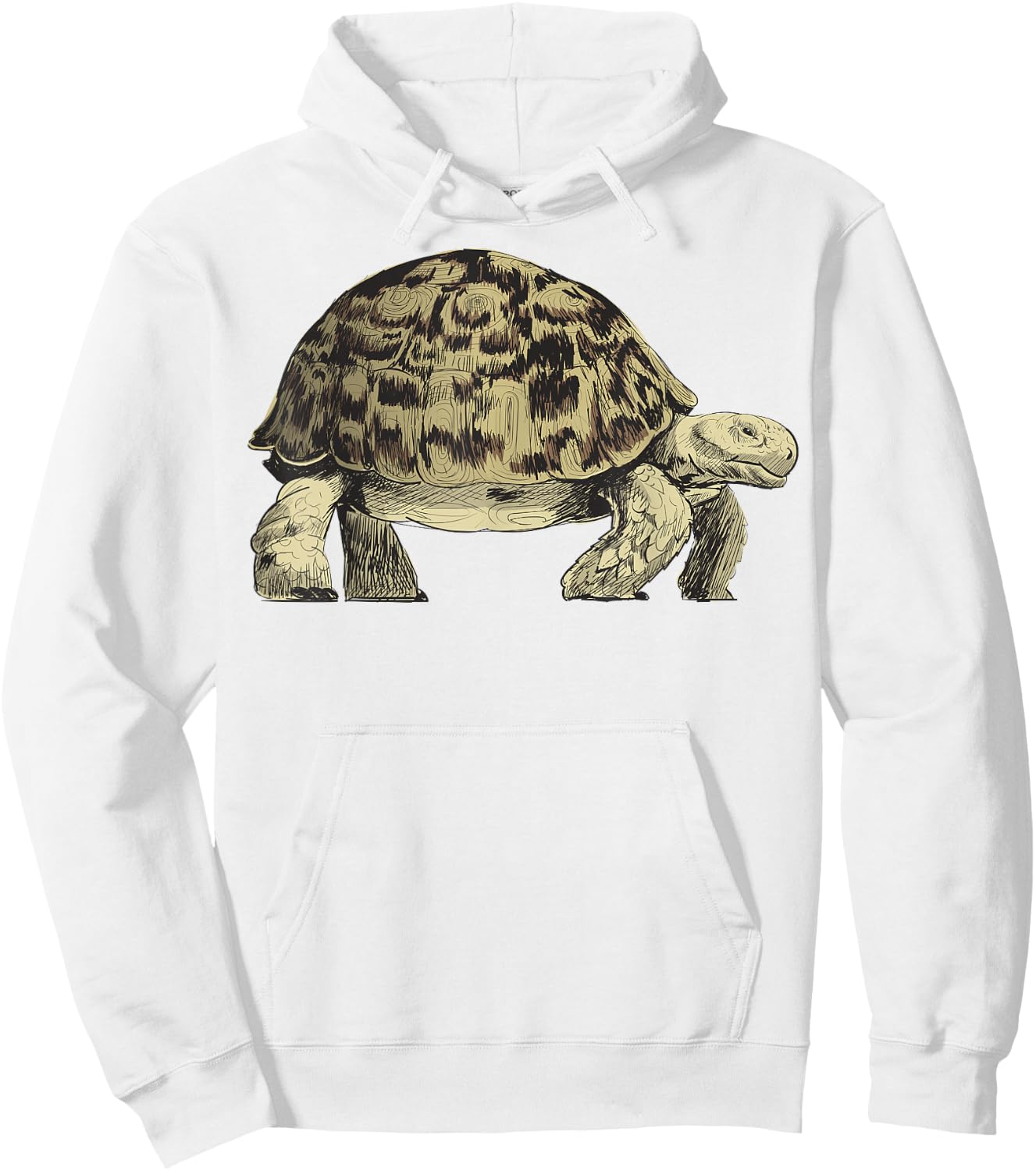 Slow Tortoise Turtle Shirt Hoodie - Hoodie | White