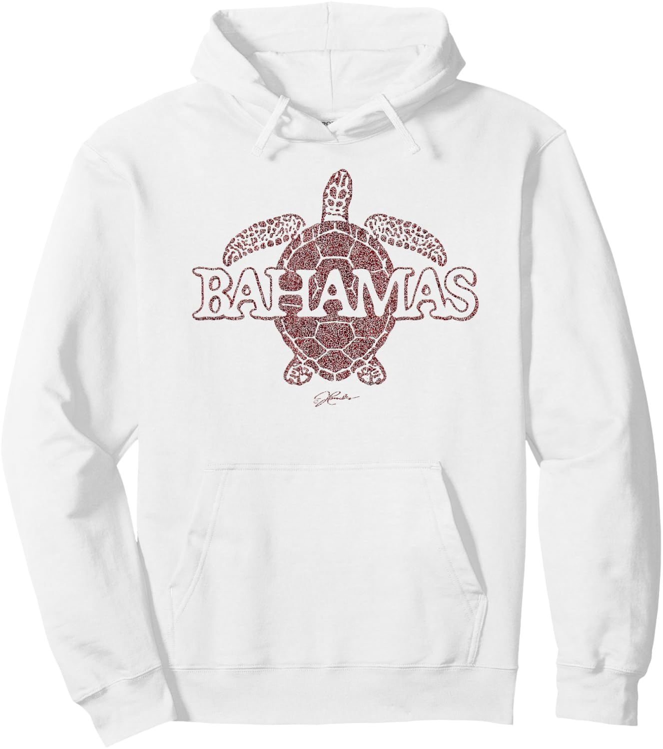 JCombs: Bahamas Sea Turtle Hoodie - Hoodie | White