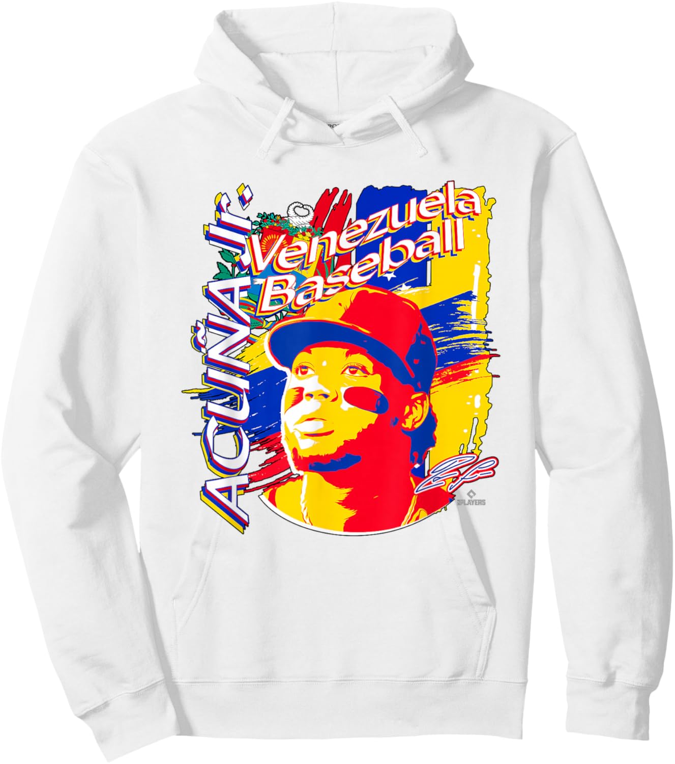 Ronald Acuna Jr. International Baseball Venezuela MLBPA Hoodie - Hoodie | White