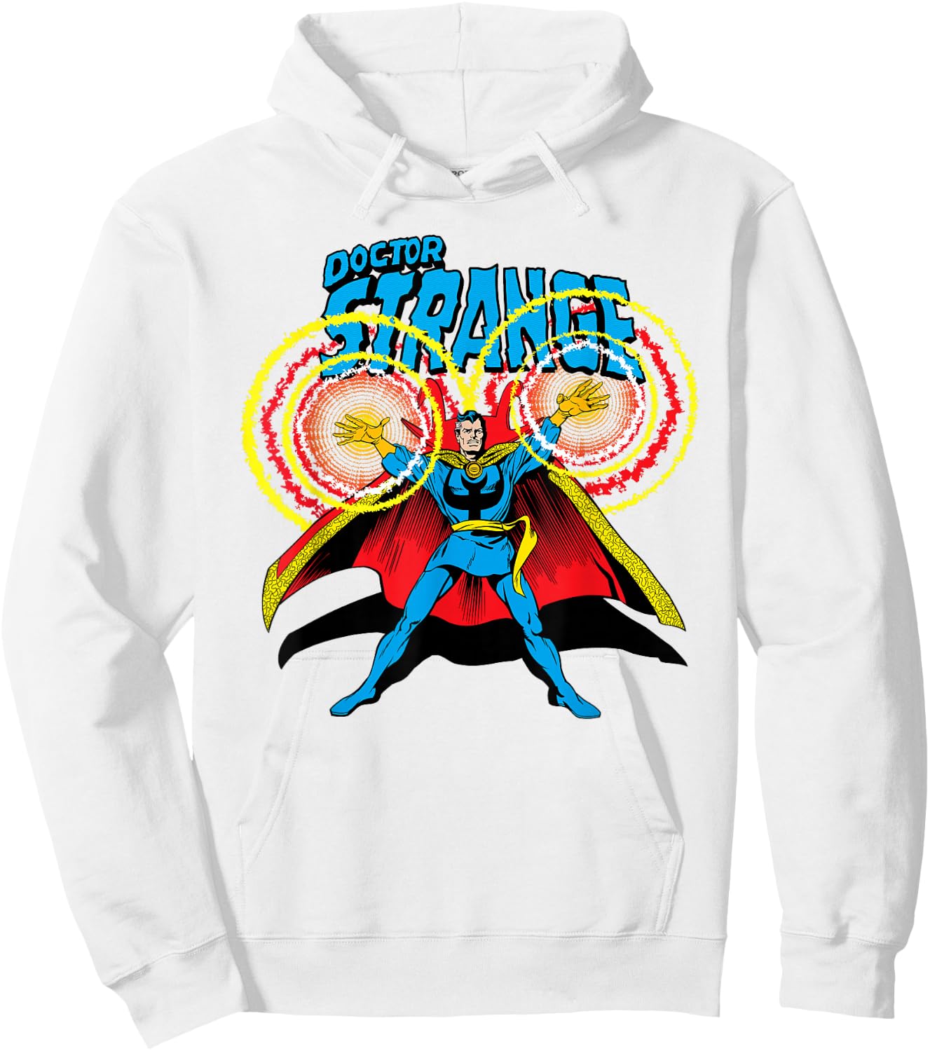 Marvel Doctor Strange Retro Comic Art Hoodie - Hoodie | White