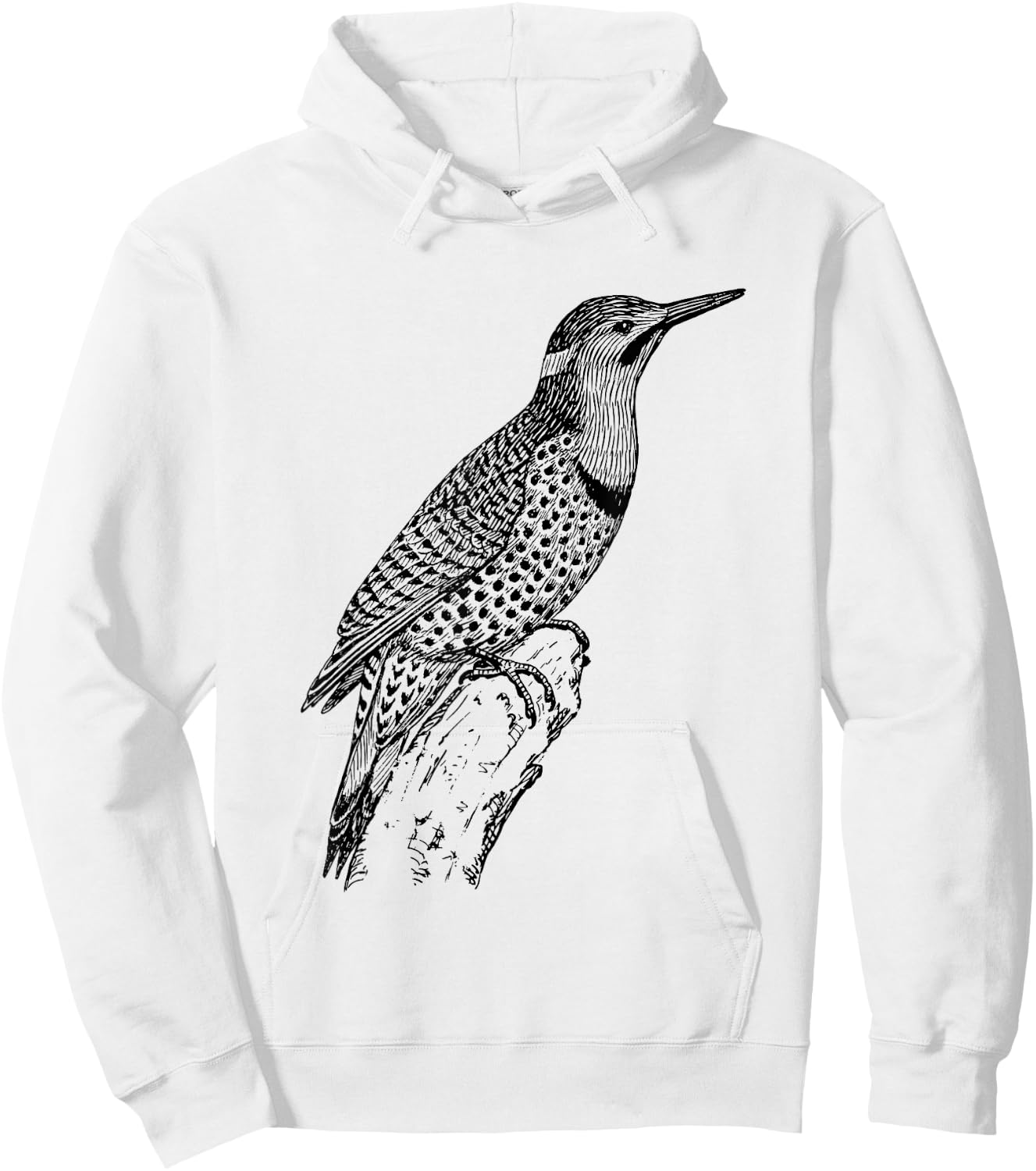 Northern Flicker Bird Hoodie - Hoodie | White