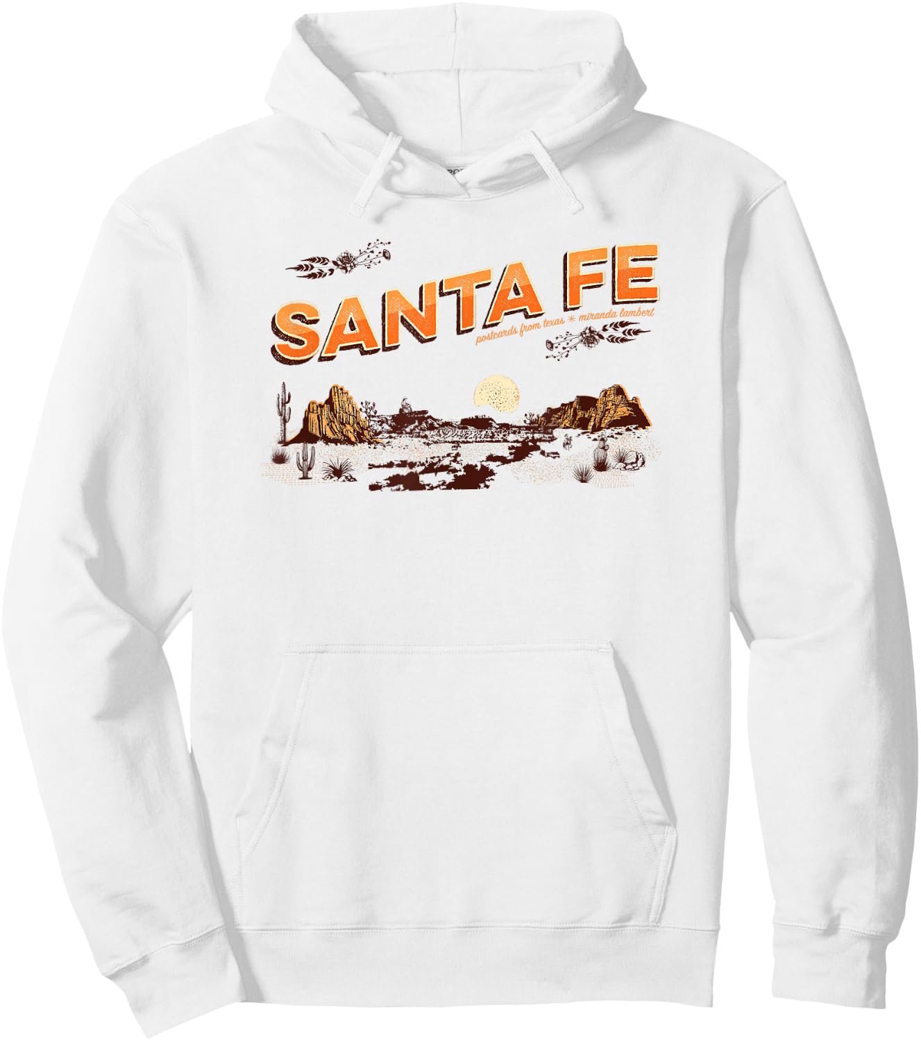 Miranda Lambert Santa Fe Postcards From Texas Hoodie - Hoodie | White