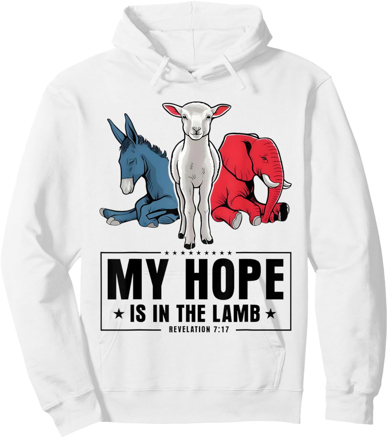 My Hope Is In The Lamb Christian God Jesus Hoodie - Hoodie | White