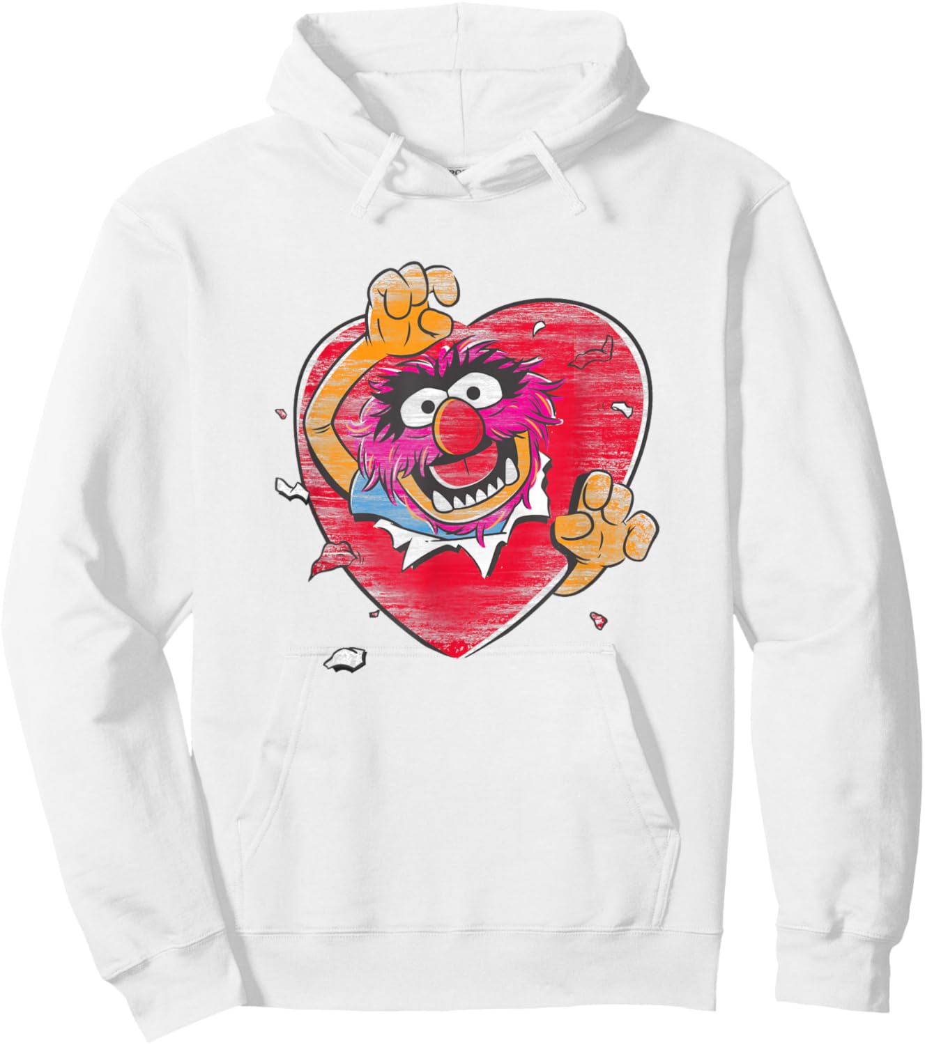 Disney The Muppets Valentine's Day Animal Big Heart Poster Hoodie - Hoodie | White