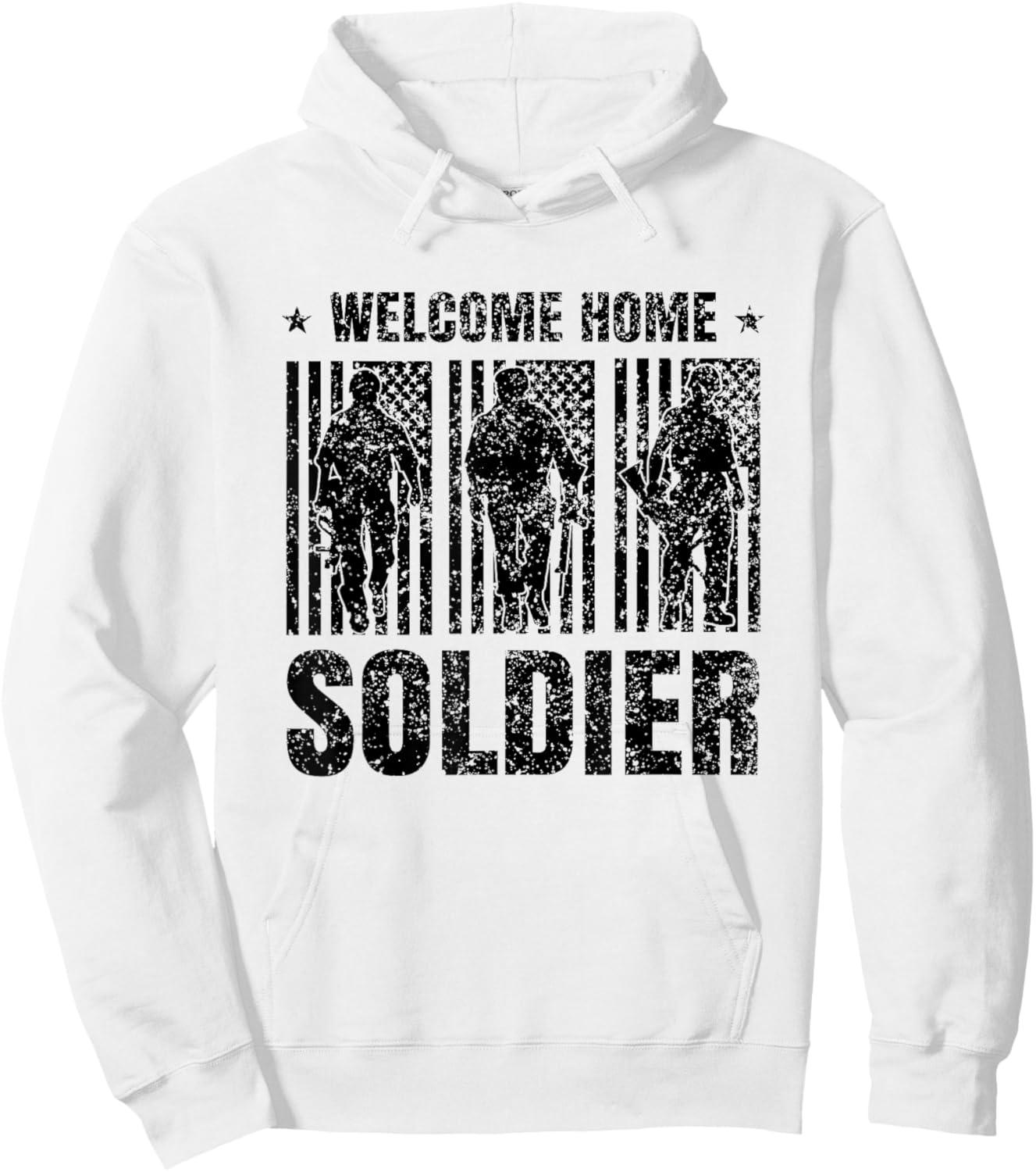Welcome Home Soldier - Usa Warrior Hero Military Hoodie - Hoodie | White