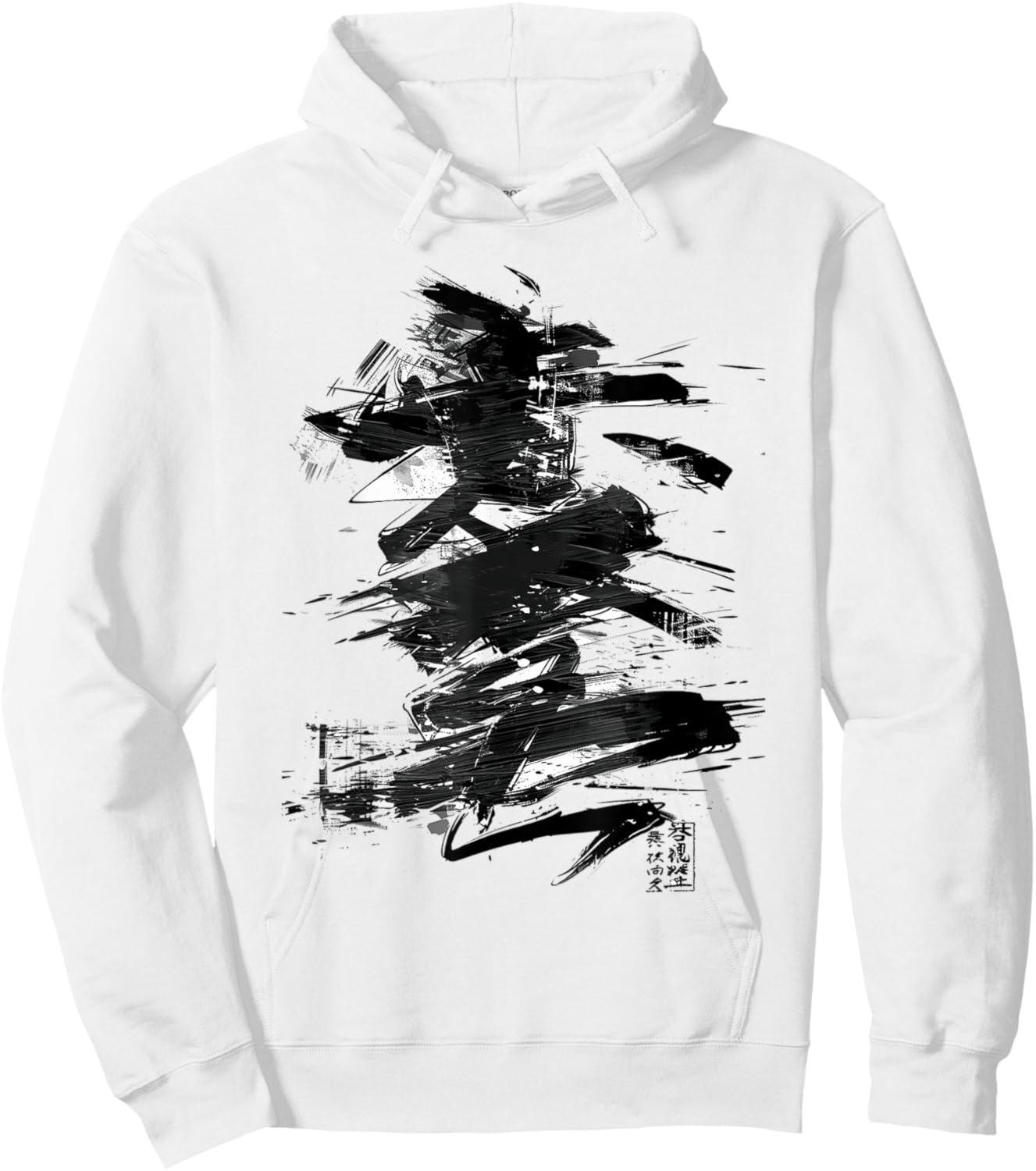 Anime Manga Abstract Japan Drawing Illustration Text Anime , white, S Hoodie - Hoodie | White