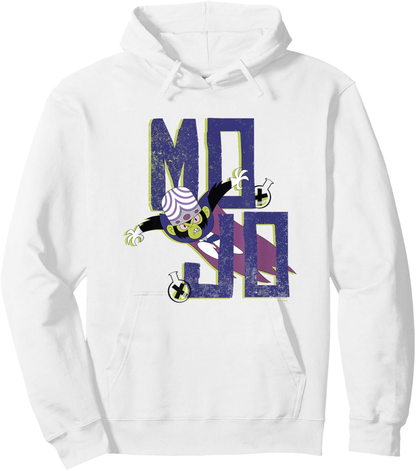 Power Puff Girls Mojo Jojo Evil Crazy Chemical X Mojo Hoodie - Hoodie | White