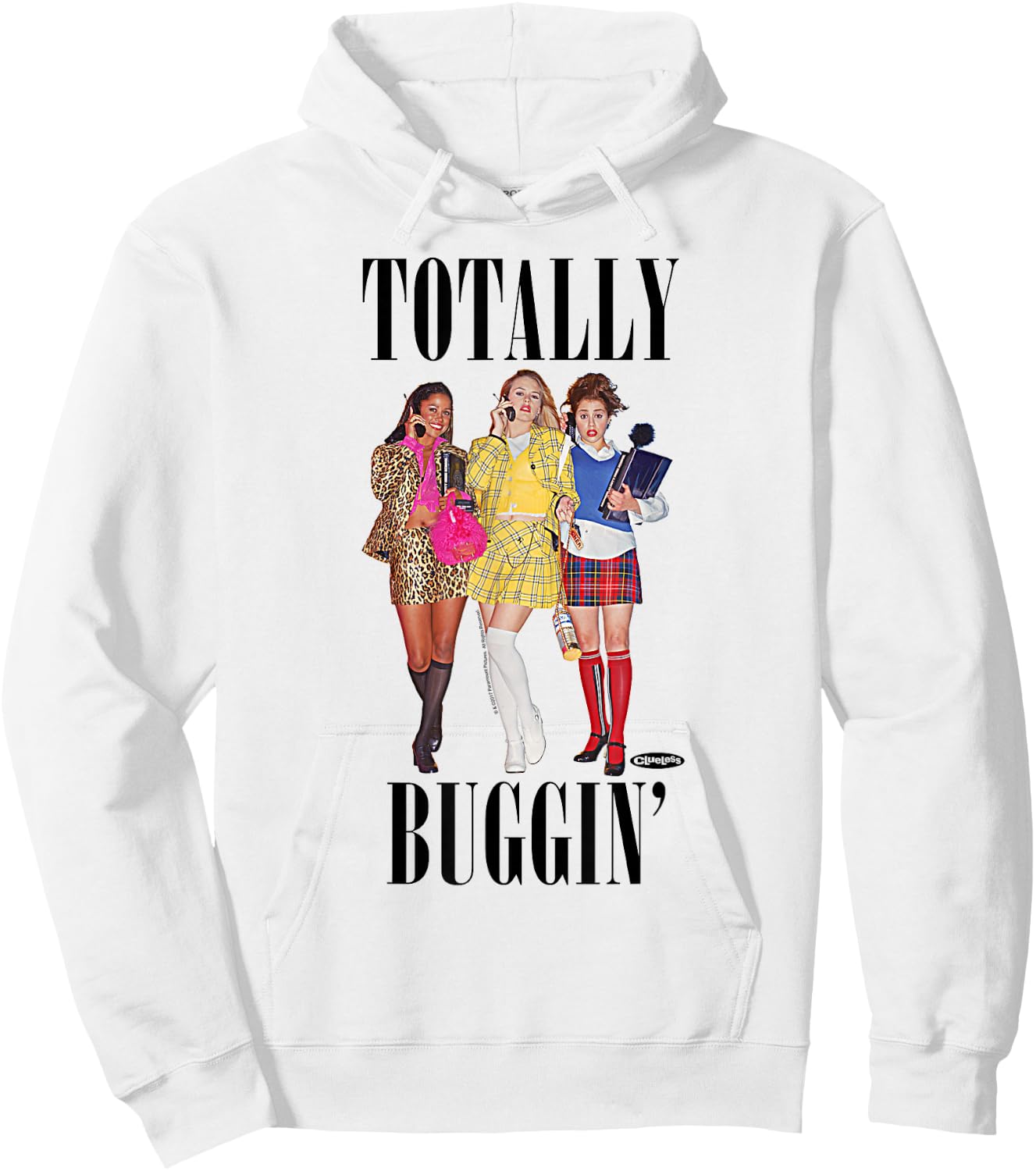 Clueless Totally Buggin' Trio Small Hoodie - Hoodie | White