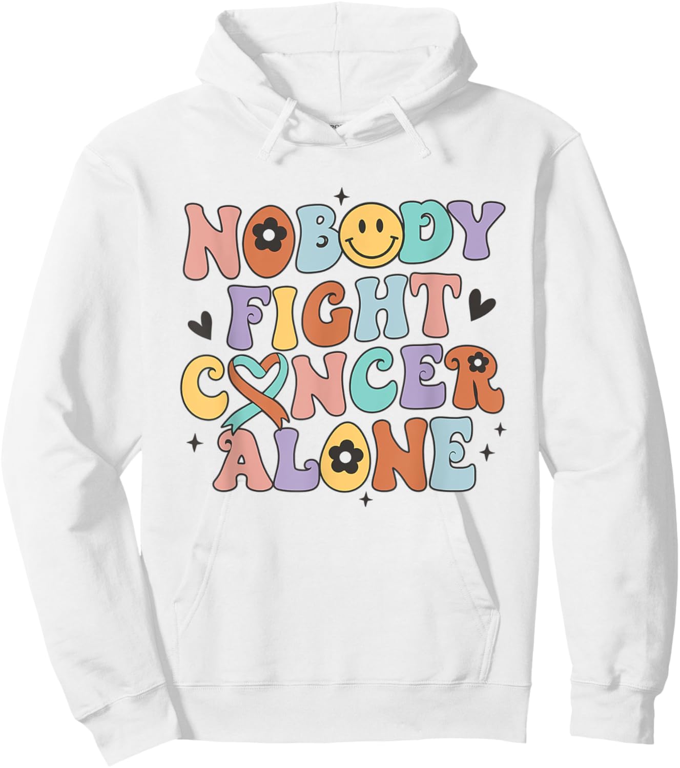 Oncology Nurse Graduation Groovy Boho Retro Onc RN Hoodie - Hoodie | White