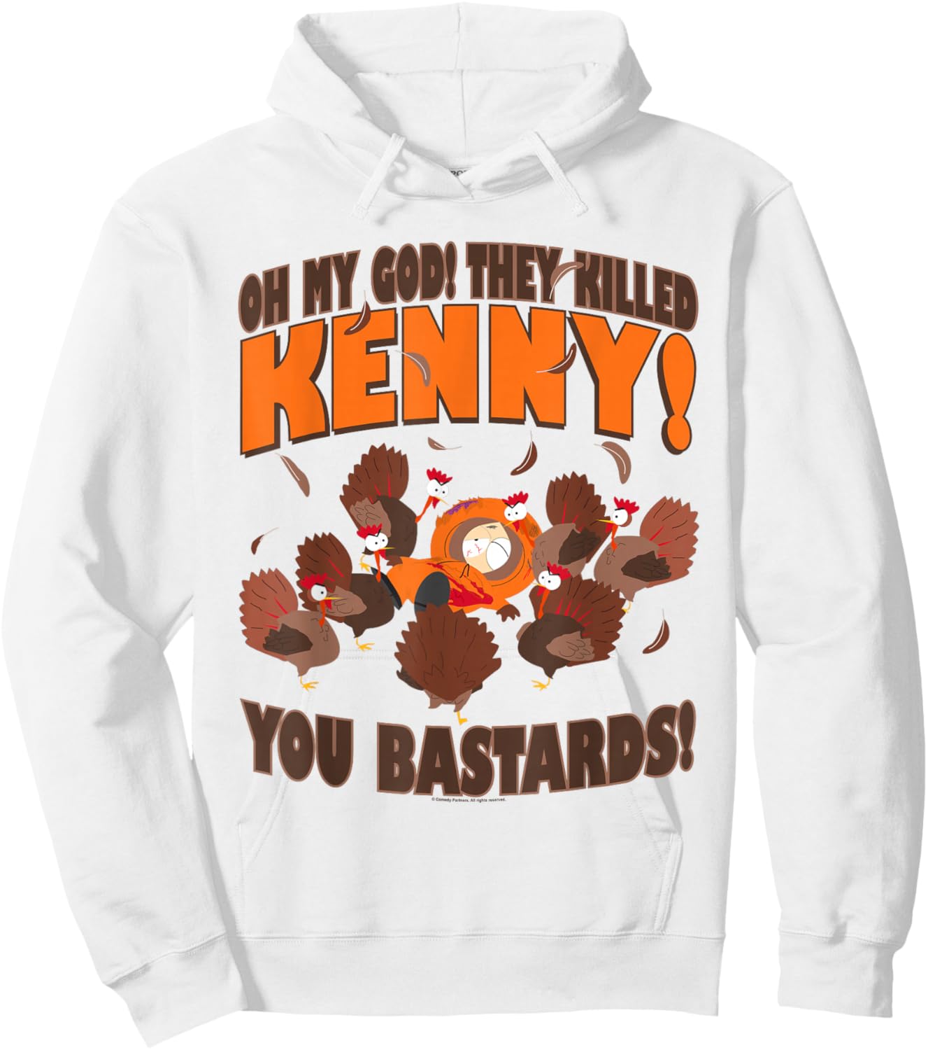 South Park You Killed Kenny Thanksgiving Hoodie - Hoodie | White