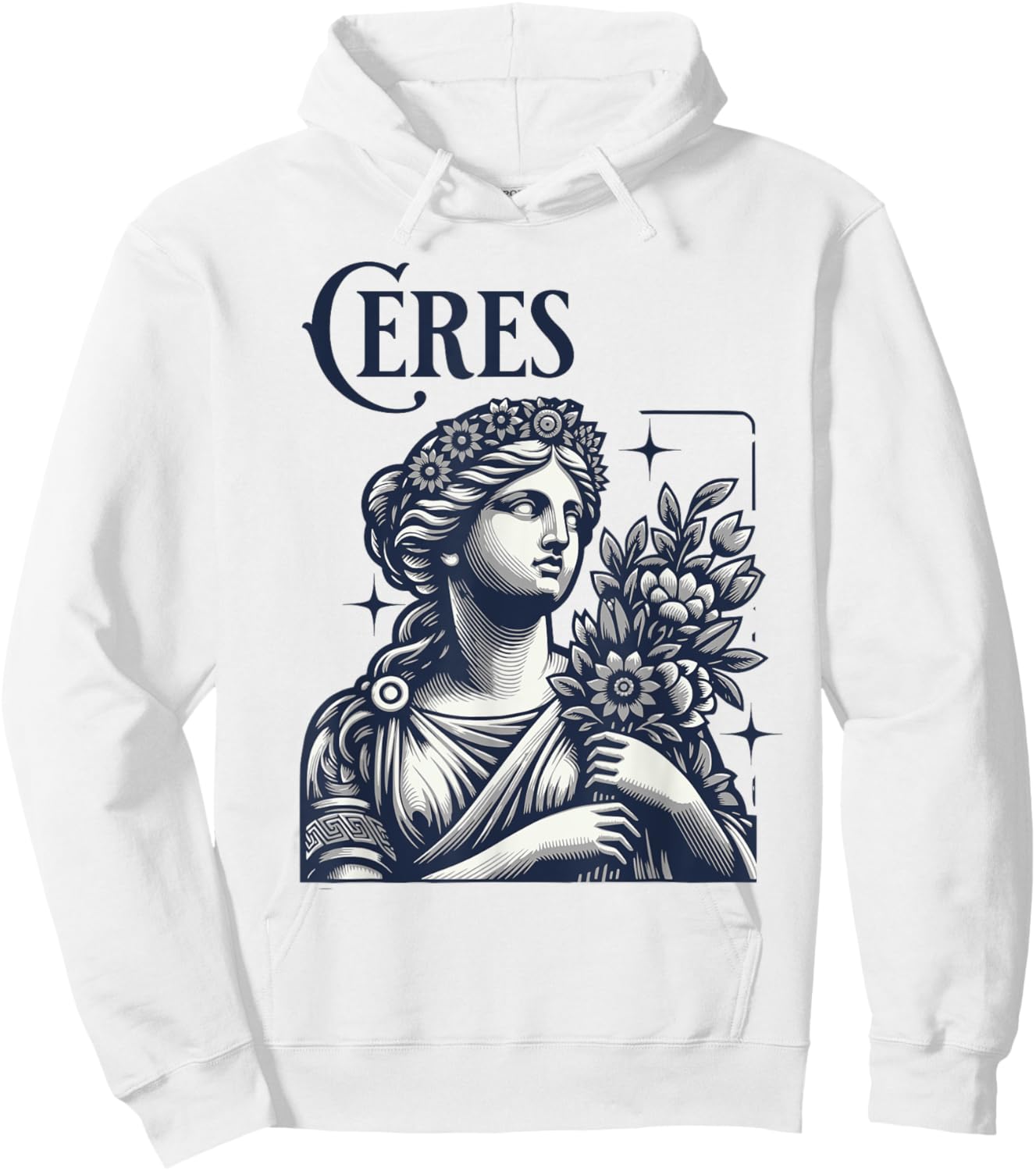 Ceres Roman Goddess Hoodie - Hoodie | White