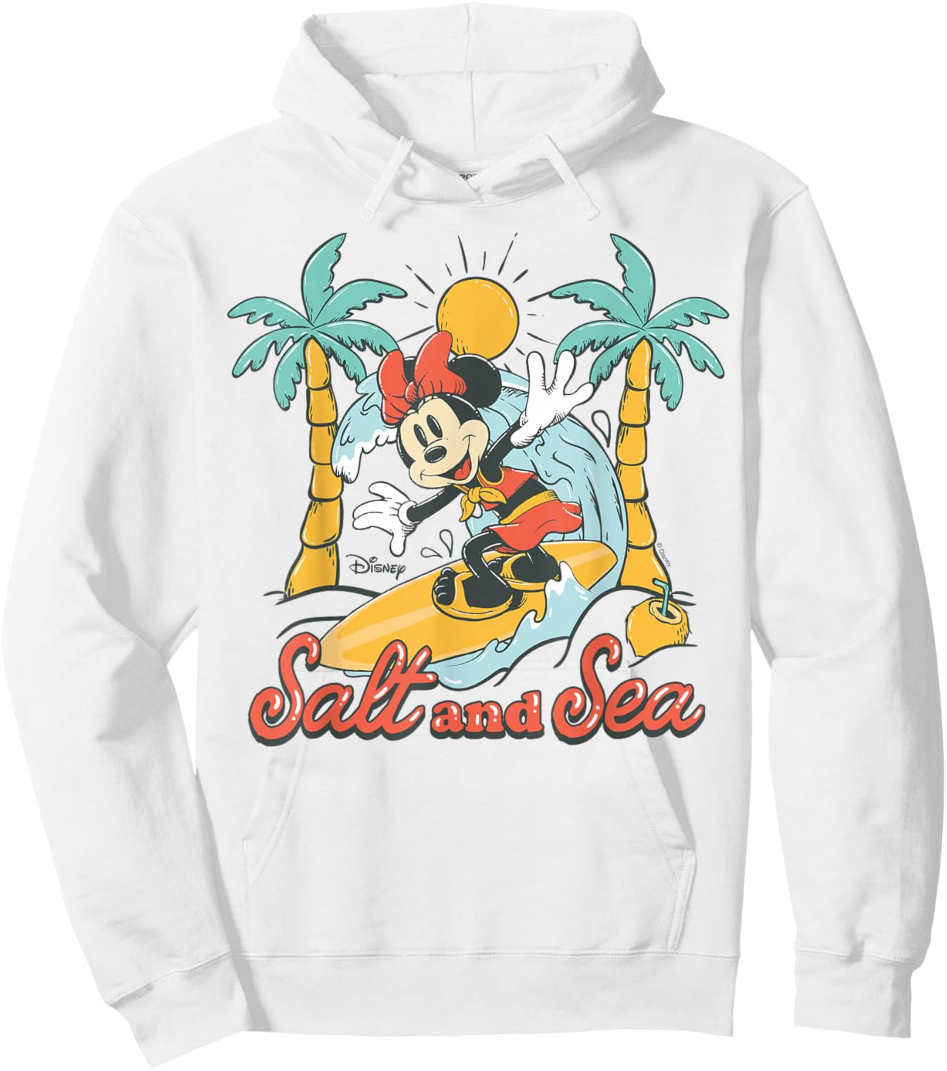 Minnie Mouse - Salt And Sea Summer Surf Graphic Hoodie - Hoodie | White
