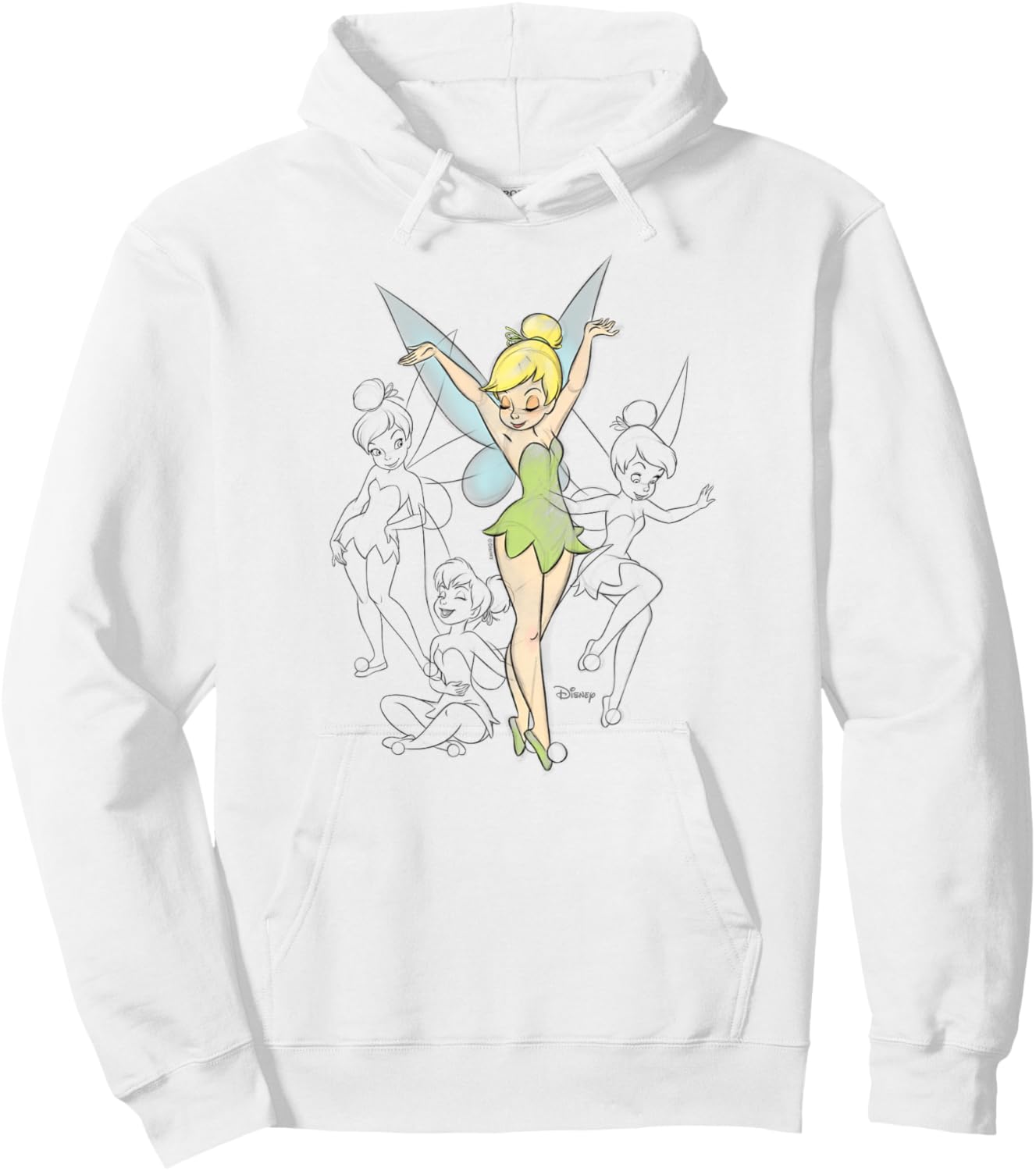 Tinker Bell - Tinker Bell Sketches Hoodie - Hoodie | White