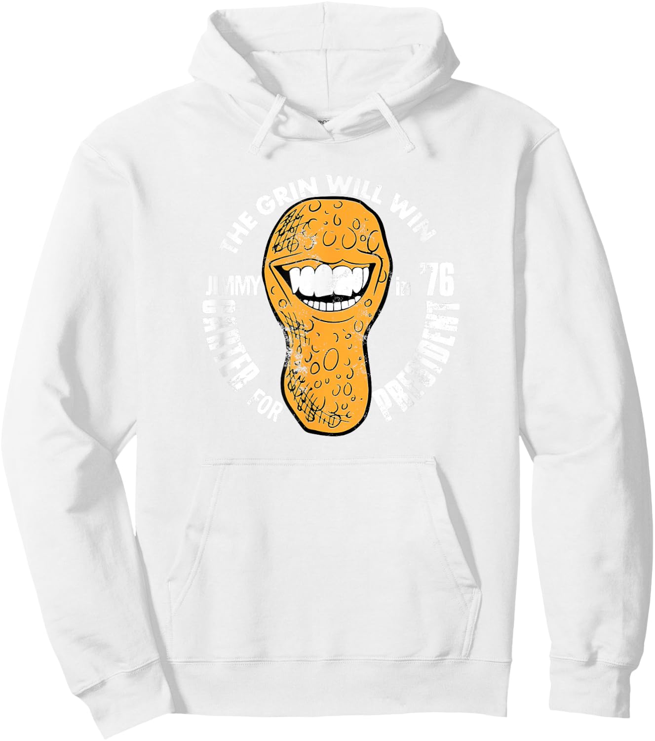 The Grin Will Win (Jimmy Carter for President in '76) Hoodie - Hoodie | White