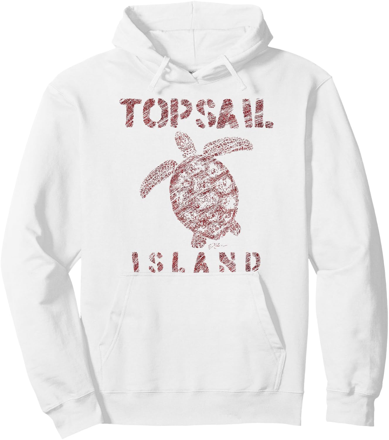 JCombs: Topsail Island, NC, Sea Turtle Hoodie - Hoodie | White