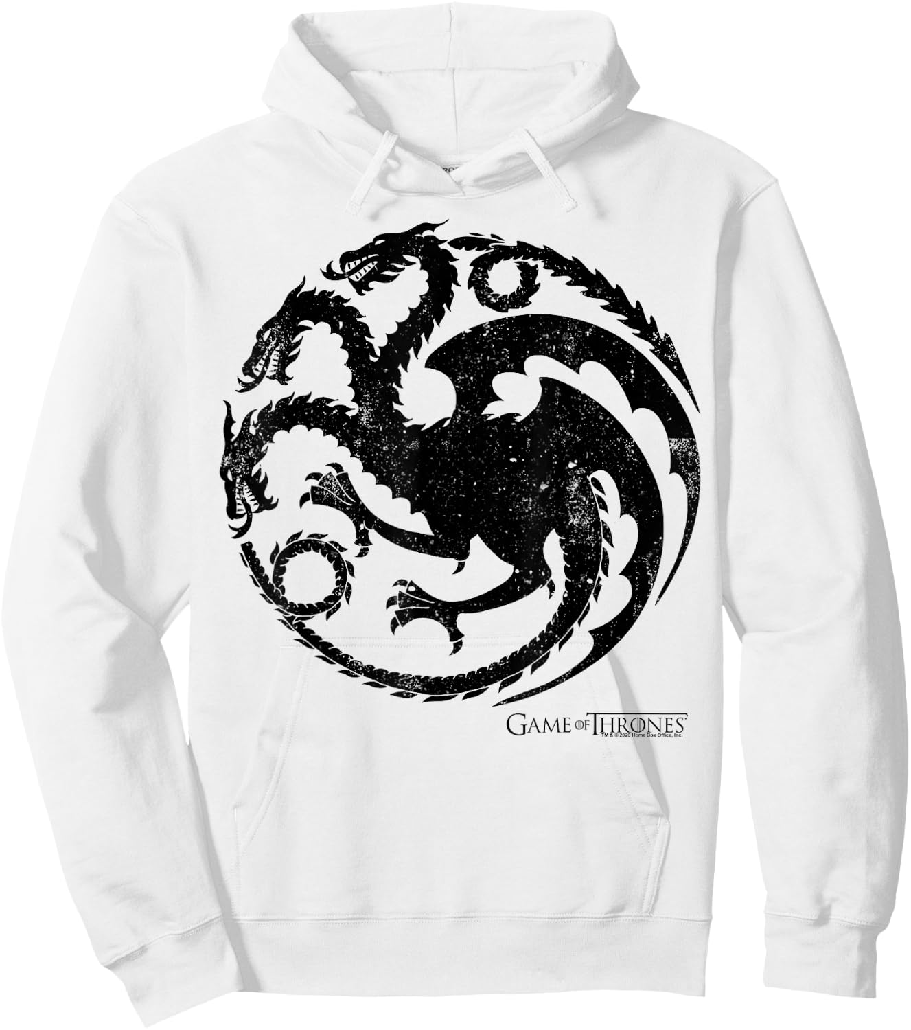 Game of Thrones Targaryen Dragon Sigil Hoodie - Hoodie | White