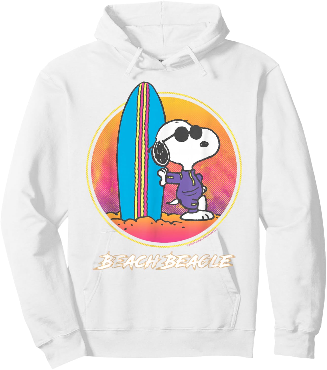 Peanuts Snoopy Aloha Disco Beach, Sommerspaß, Surfsport Hoodie - Hoodie | White