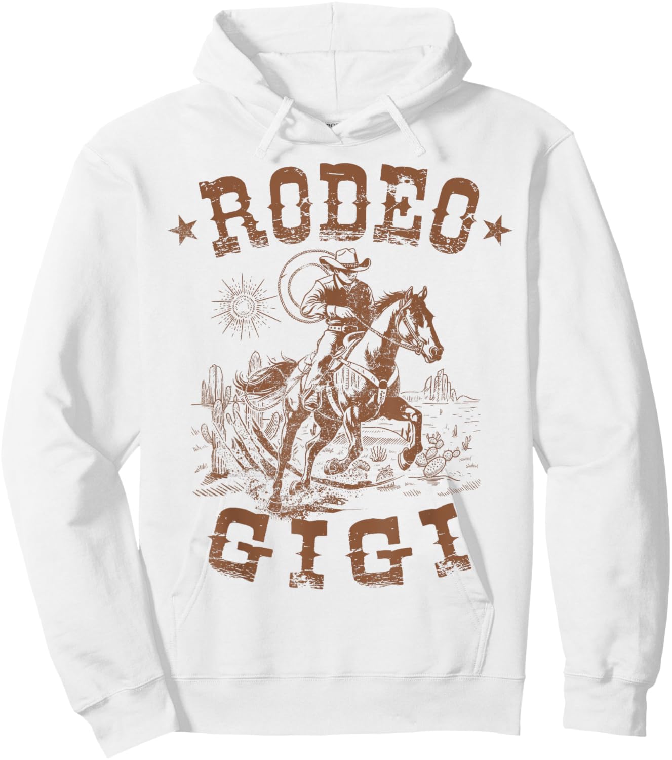 Rodeo Gigi Western Cowboy Family Matching Mother's Day Hoodie - Hoodie | White