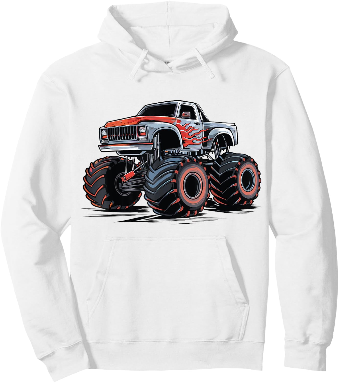 Monster Truck for toddlers Youth & Adults Hoodie - Hoodie | White